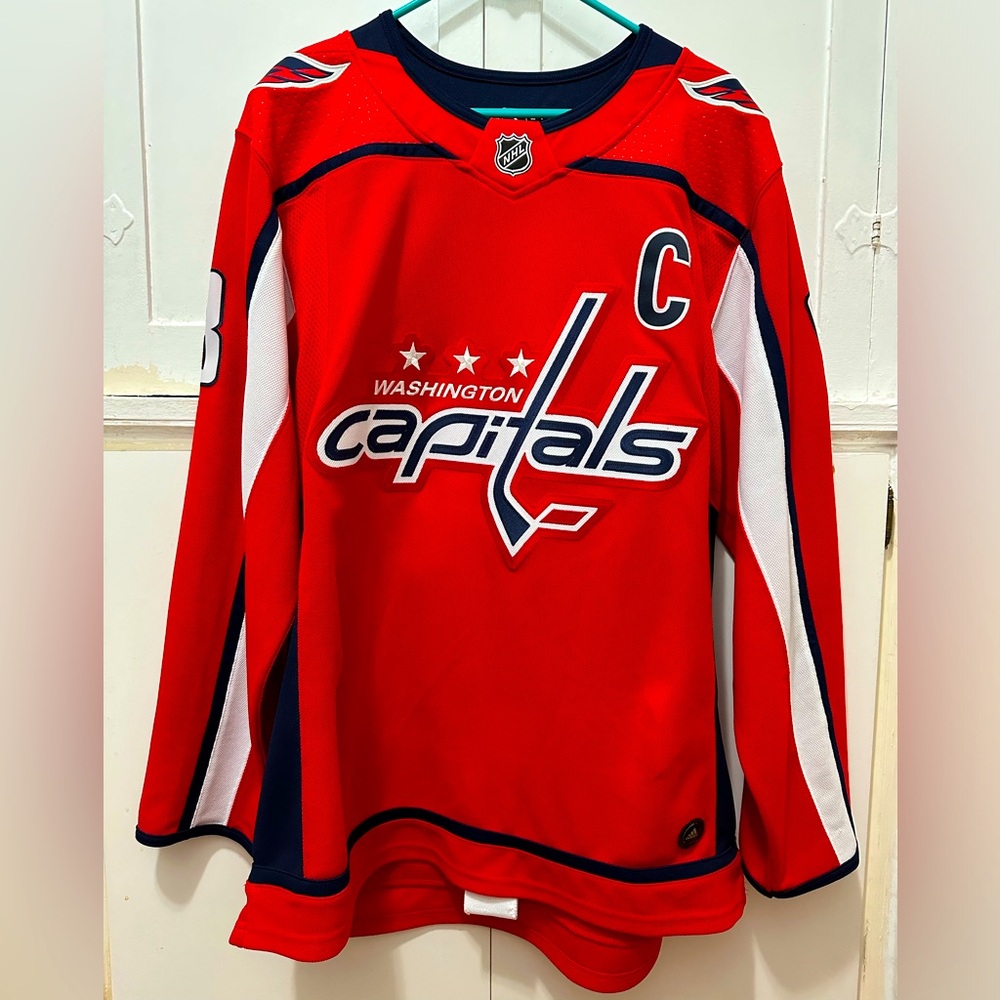 Used Adidas Washington Capitals Alex Ovechkin Climalite Jersey Size 52